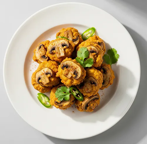 Mushroom Pakora Starter 