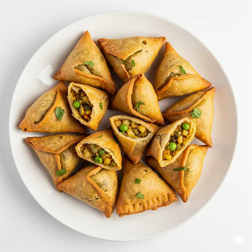 Vegetable Samosa With Chana 