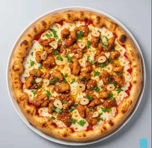 Coriander Chilli Chicken Pizza 