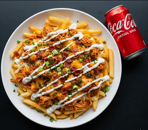 Garlic Chicken Loaded Fries 