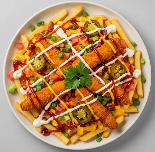 Salt & Chilli Chicken Loaded Fries 