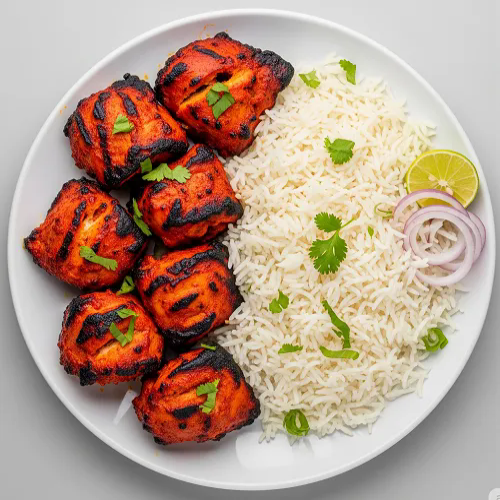 Rice With Chicken Tikka 