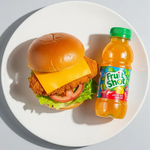 Chicken Burger & Chips Kids Meal 