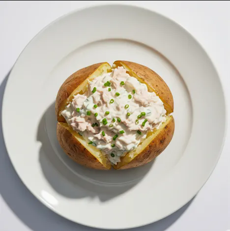 Baked Potato With Tasty Tuna Mayo 