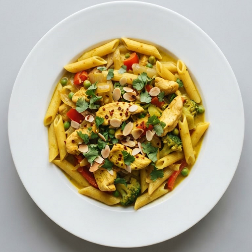 Penne Curry Pasta 