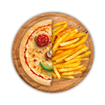 8” Pizza & Chips Kids Meal 