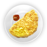Cheese Omelette & Chips 