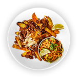 Buffalo Chicken Loaded Fries 