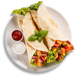 Salt & Chilli Shredded Chicken Wrap 